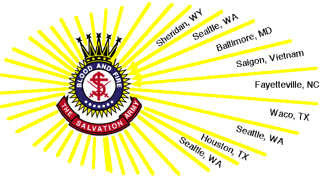 Salvation Army Crest and Navigation Menu